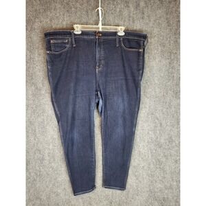 Madewell Roadtripper Jeggings Women's Size 24W Dark Wash Denim‎ Jeans Plus Size
